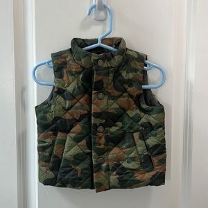 baby gap camo vest 3-6 month